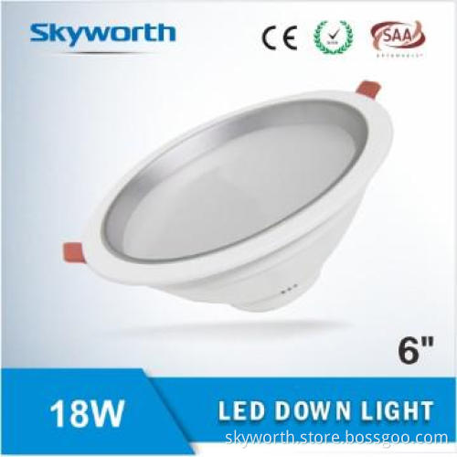 2013 new 6“ LED Down Light 18W 3 year warranty